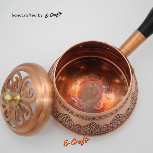 E-Craftr Incense Holder | Incense Burner | Copper Incense Holder | Copper Frankincense |%100 Copper Incense Holder | Handcrafted Copper Burner | Handcrafted Incense Holder #TOP3