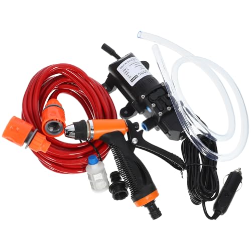 Artibetter Pompe à Eau Haute Pression Outil de Pulvérisation D'eau Puissant Portable 12v en Plastique et Acier Inoxydable pour Voiture et Vélo pour Nettoyage Quotidien