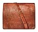 Produktbild JAALD 33 cm echt Leder Laptoptasche Umhängetasche Schultertasche Kuriertasche FahrradTasche Schultasche Wasserdicht Vintage Herren Damen Geschenk XL Leather Messenger Bag