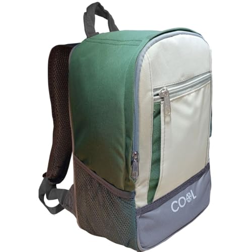 Bolsa Termica Porta Alimentos Para El Trabajo De 10L. Mochila Nevera Isotérmica Para Llevar Comida, Contenedores Y Bolsas - Nevera Pequeña Portátil Ideal Para La Playa (10 litros, verde)