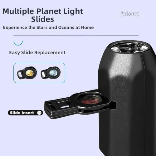 Image of 360-Degree Earth Projection Night Light, USB Star Lamp with Galaxy Display, Romantic Room Decor (Galaxy 10)