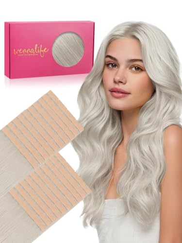 WENNALIFE 3.15 inch Wide Tape in Hair Extensions Human Hair, Tape in Weft