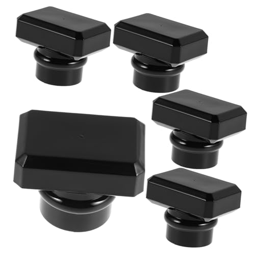 Didiseaon 5pcs Replacement Plastic Perfume Bottle Caps Round Sealing Screw Caps for Perfume Bottles Wear Resistant and Easy to Use for Travel and Office Applications