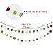 Partyprops Christmas Felt Ball Garland | 100% Wool Felt Ball Garland | Christmas Pom Pom Garland | Christmas Decoration | Holiday Decor | 25mm, 30 Balls, NO DIY Required