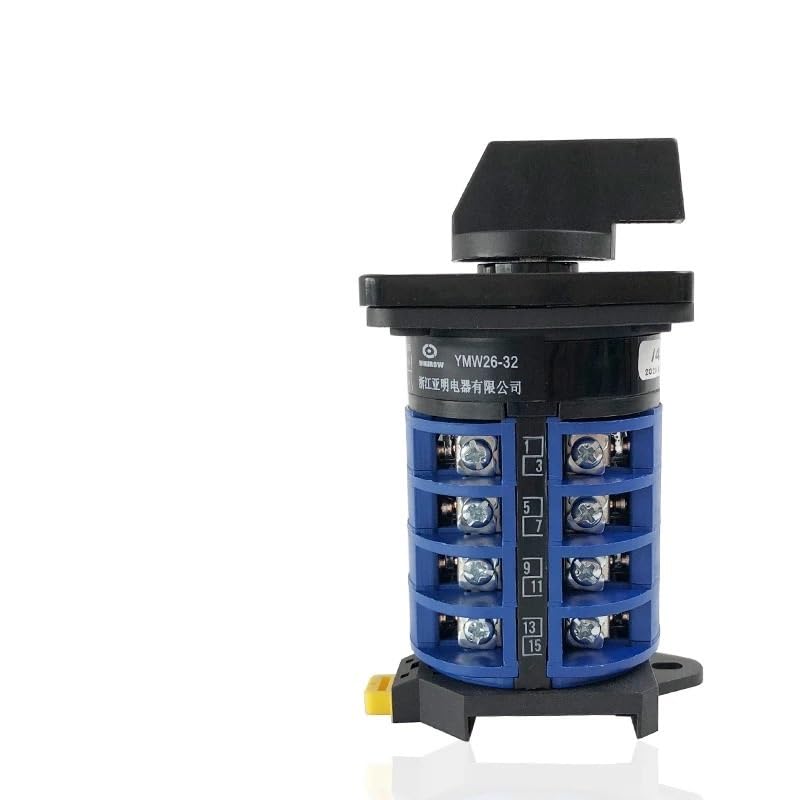 Changeover Cam Rotary Switch LW26-32A Two/Three Position 1-4 Poles Silver Contact Dual Power Control 1Pcs(3P 12Terminals-102)