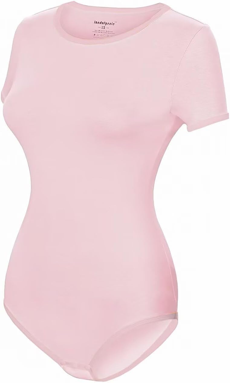 Landofgenie Onesie for Women Basic Adult Bodysuit Pajamas Solid Color Romper for Sleepwear Going Out - Image 5