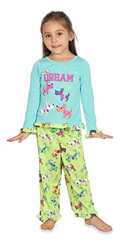Peas & Carrots Girls' Toddler Long Sleeve Jersey Pajama Set