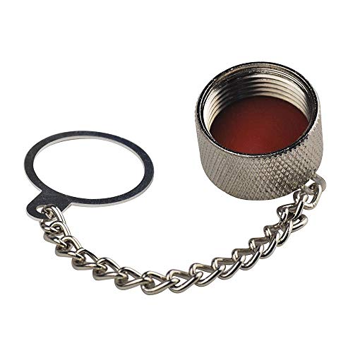 Saide RF Connector N Female Dust Cap with Chain,Protective Cover Dust Cap forSO239 Connector (Pack of 10)