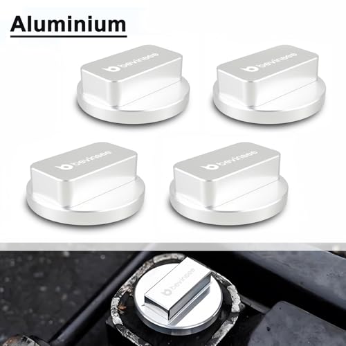 Image of Bevinsee 4pcs Floor Jack Pad Adapter Aluminum Compatible with BMW & Mini E46 E90 E91 E92 E93 F30 F31 M3 F80 M3 G20 Jack Pad Frame Rail Protector Universal Silver
