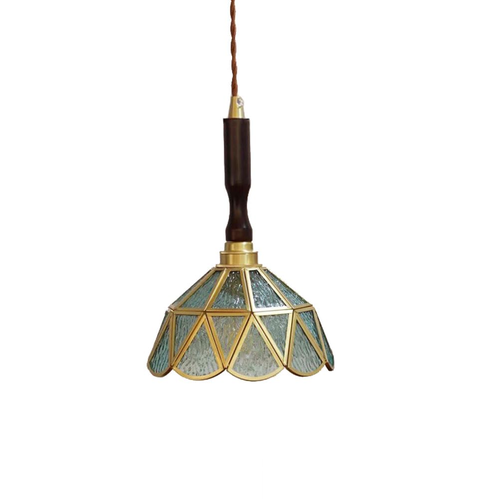 Suspension en verre bleu pour illuminer votre table de salle à manger