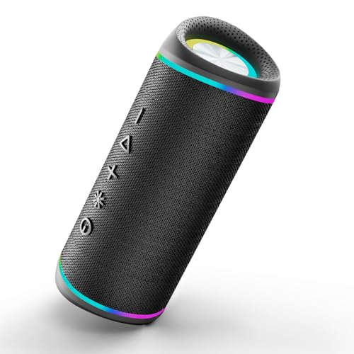 Image of Bluetooth Speaker - HD Sound, IPX5 Waterproof, Up to 20H Playtime, TWS Pairing, BT 5.3, Portable Wireless Speaker for Home, Party, Beach & Outdoor, Black