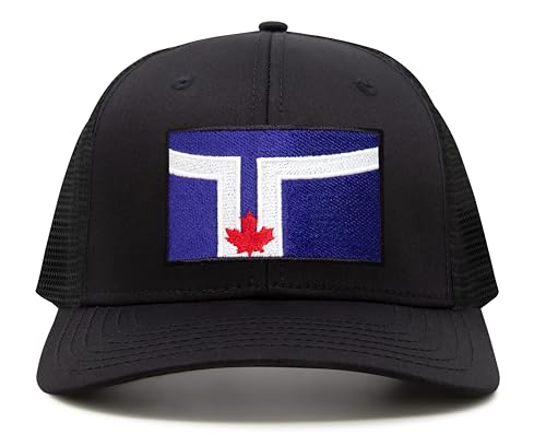 Image of International Tie City Hat for Men and Women, Adjustable Snapback Trucker Baseball Cap with Embroidered Patch