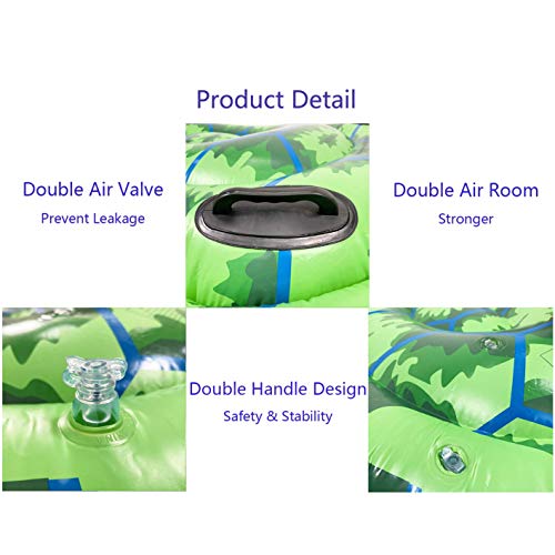 Alladinbox Inflatable Giant Turtle Pool Float , 65'' X 65'' Inflatable Pool Raft Lounge, Ride On Swim Party Toys Fun Beach Animal Float Toy Floating Mat For Adult #TOP4