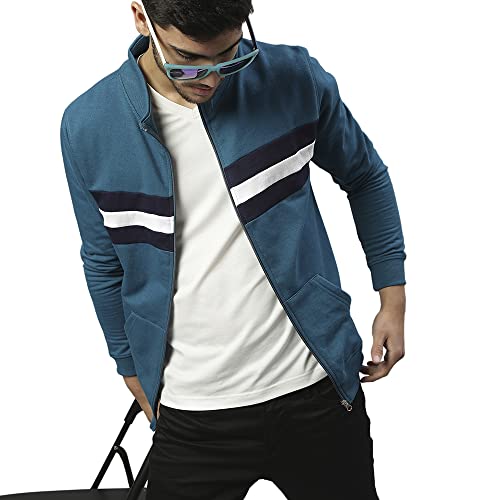 Image of High Star Clothing Men's Fleece Colorblock Hooded Sweatshirt 49