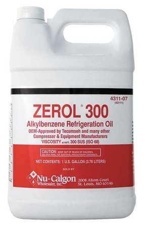 4311-07 Zerol 300 Alkylbenzene Refrigeration Oil, 300 SUS, 1 Gallon