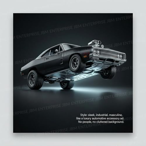 Image of 1:64 Scale Die Cast Muscle Car Model, Premium Metal Collectible Vehicle with Display Box, Detailed Miniature Car for Collectors, Display, Decoration & Gifting