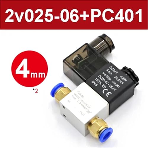 Válvulas de control neumáticas 2V025-08 para control de aire 3