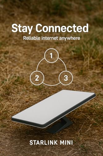 Image of STARLINK Mini 2026 Portable Satellite Internet Terminal, High-Speed Connectivity System with Phased-Array Antenna, Wi-Fi Router for Remote Areas, Off-Grid Travel