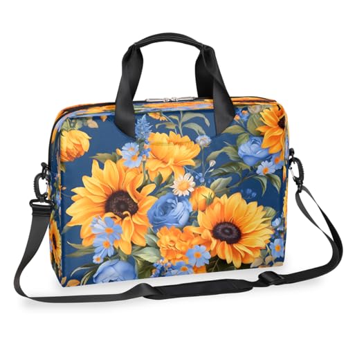 Bolso para Laptop 15.6-16 Pulgadas Azul Floral miniatura 1