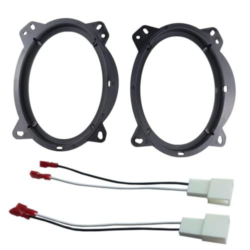6" x 9" Front Door Speaker Adapter for Subaru Forester Impreza Toyota 4Runner Avalon Highlander Tacoma Prius Sequoia Tundra with Wiring Harness
