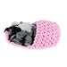 Coolayoung 7Pcs Sleeping Cat in Slipper Doll Toy, Mini Kitten in Shoe with Meows Sounds Decor Hand Toy Gift for Kids Boys Girls