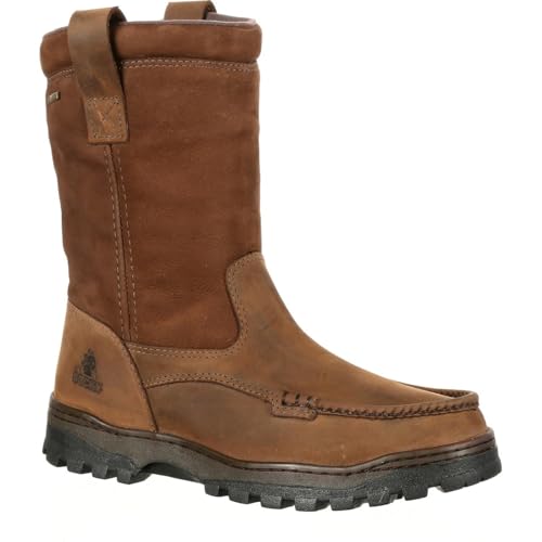 ROCKY Outback GORE-TEX® Waterproof Wellington Boot, Brown, Size 14(W)