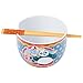 Silver Buffalo Kung Fu Panda Featuring Po Holding Ramen Ceramic Ramen Noodle Rice Bowl with Chopsticks and Spoon, Microwave Safe, 20 Ounces