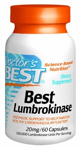 Doctors Best Best Lumbrokinase, 60 VCaps 