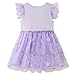 UMELOK Toddler Tutu Dress Little Girls Tulle Casual Dresses Summer Party Princess Sundress Lavender,5-6Years