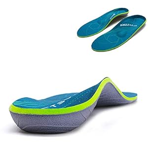 iFitna Plantar Fasciitis Arch Support Orthopedic Insoles Relieve Flat Feet Heel Pain Shock Absorption Comfortable…