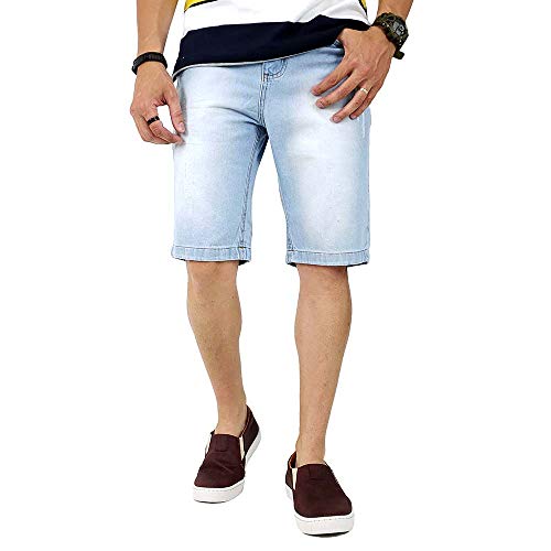Bermuda Jeans Clara Masculina Tradicional Bamborra Tamanho:40