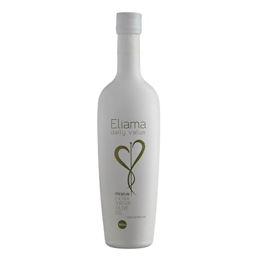 Eliama Daily Value Aceite de oliva virgen extra dorado, antiadherente y sin gluten, alto en polifenoles, perfecto para cocinar, aderezo de ensalada,