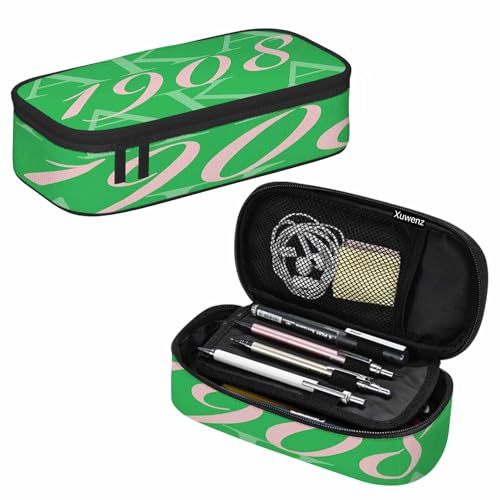 Image of Green Aka 1908 Pencil Case Organizer Hip Hop Style Funny Stationery Box Makeup Colleague School Supply for Adults Boy Girl