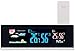 Produktbild infactory Temperaturanzeige: Tisch-Wetterstation, Funk-Außensensor, Farb-LCD-Display, USB-Ladeport (Tisch Funkwecker, Wetterstation Farbdisplay, Digitale Wanduhr)