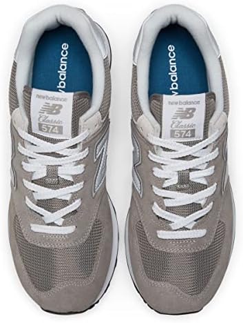 New Balance Men's 574 Core Sneaker, Grey/White, 4 | Image 2