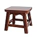 SKOAJAS Sgabello Piccolo in Legno Massello Sgabello Quadrato Piccolo Soggiorno Casa Sgabello Piccolo Cambio Scarpe Sgabello Sgabello Basso Panca da Casa Comodo e Resistente (Color : CHASTN