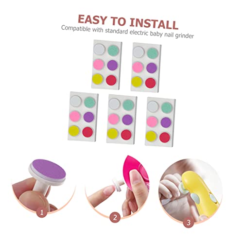 FRCOLOR Moedor De Unhas 30 Pçs Cabeça De Moagem Elétrica Conjunto De Manicure Conjunto De Unhas Para