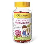 Preferred Nutrition Children’s Multivitamin, Citrus & Raspberry, 180 gummies, Provides Nutrients for Normal Growth & Development in Children, For Kids and Grown-Ups, Vegetarian, Gelatin Free, Proudly Canadian