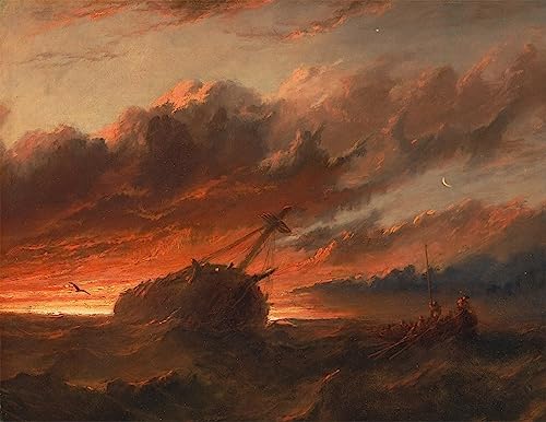 Poster naufrage par Danby : Ambiance marine et artistique avec cette toile déco de 60x90 cm