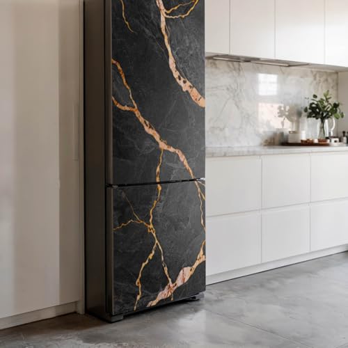 Décalcomanie auto-adhésif pour cuisine effet marbre décoration frigo - 4