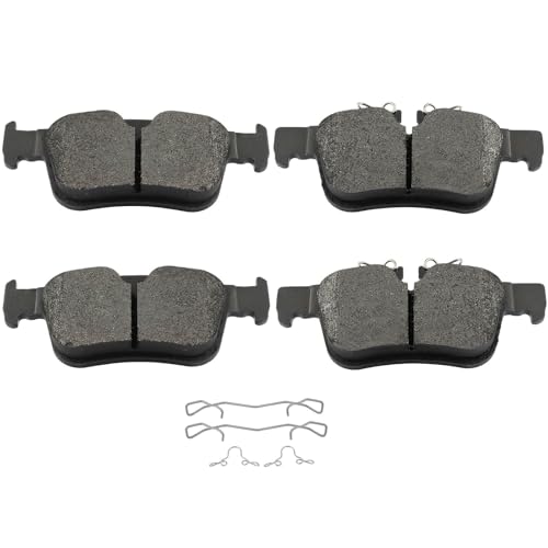 Image of SCITOO D1938 Rear Metal Brake Pads Sets w /Hardware Replacement For Volvo For S60 | For S90 | For V60 | For V60 Cross Country | For V90 | For V90 Cross Country | For XC40 | For XC60