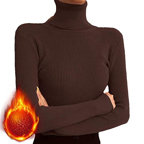 suéteres de gola alta das mulheres | Camisolas de manga comprida feminina gola alta - Suéter suéter