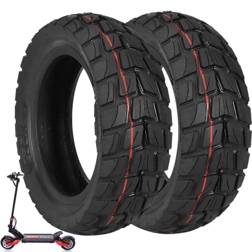 VOLOHAS 10x3/255x80 80/65-6 Offroad-Tubeless Reifen 10 Zoll Ersatzräder Reifen für Kukirin G2 Max,Kukirin G3 Pro,Kugoo M4/M4 pro/Kaabo Wolf Warrior Elektroroller Verdicktes Ersetzen (2 Stück)