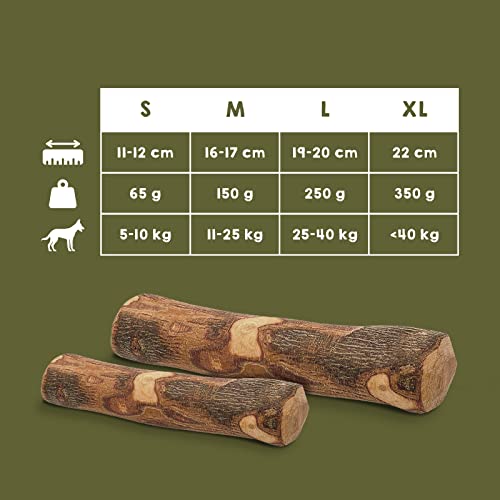 MAIKAI Baton en Bois d'Olivier pour Chien - Jouet d´Occupation Anti Ennui Indestructible - Os a Macher - Haleine - Cadeau (S (Lot DE 2)) - Image 5