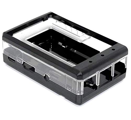 sb components Premium Case for Raspberry Pi 3 B+, 3, 2B and 3.2" TFT LCD Protective Raspberry Pi & LCD Case Cover - Black
