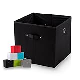 die diMio Faltbox bietet viel mehr als einfach nur Stauraum - dank der seitlichen Trageschlaufen können Sie die Box aus dem Regal entnehmen und deren Inhalt, z.B. Strickzeug oder Familienfotos, bequem zum Einsatzort bringen - nach Verwendung wird die Box wieder ordentlich in das Regal zurückgestellt