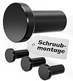 ✨HOCHWERTIG - Unsere Wandhaken und auch die Schrauben bestehen aus rostfreiem Edelstahl 304 oder besser bekannt als 1.4301 und sind dadurch im freien sowie in Feuchträumen vor Korrosion geschützt!