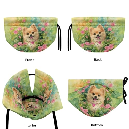 Image of Pomeranian Flower Print Teapot Cosy Insulated Portable Insulating Tea Pot Cozies for Teapots Kitchen Accessory Home Table Decorative Breakfast Warmer Tea Pot Covers Only