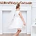 Sunny Fashion JH41 Flower Girls Dress White Wedding Pageant Bridesmaid Gown Size 3