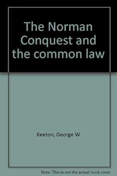 Hardcover The Norman Conquest and the common law Book